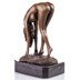 Női akt - erotikus bronz szobor márványtalpon képe
